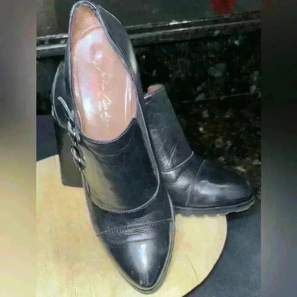 John Baker  3” heels professional 7.5 Steampunk Chic quiet lux Whims goth Indie